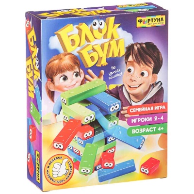 Семейная настольная игра Блок Бум Фортуна Ф79326